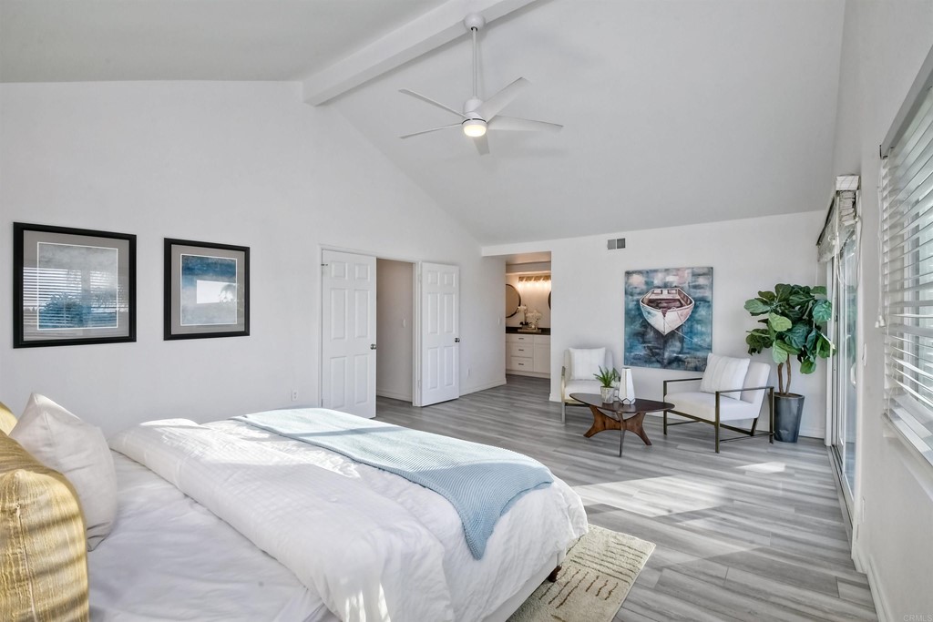 735 Santa Paula Solana Beach, CA 92075 - Photo 22 of 61 a bedroom with furniture and a window