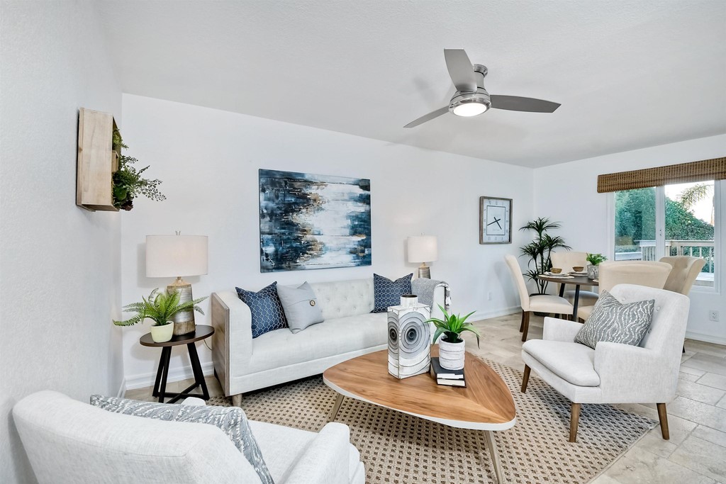 735 Santa Paula Solana Beach, CA 92075 - Photo 29 of 61 a living room with furniture and a potted plant