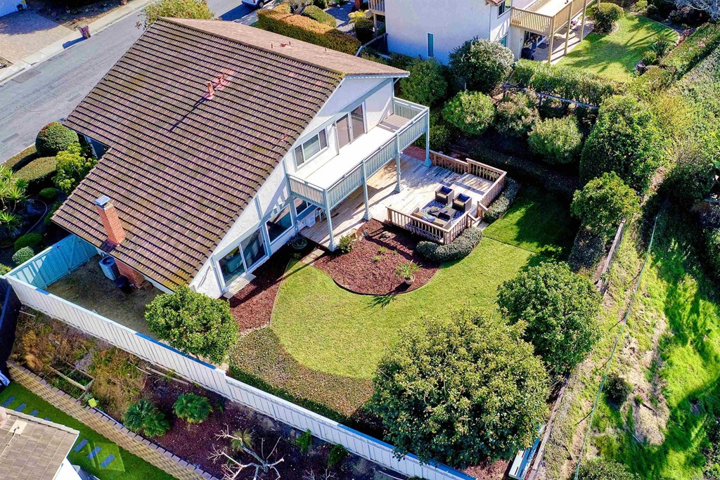 735 Santa Paula Solana Beach, CA 92075 - Photo 48 of 61 an aerial view of a house with garden