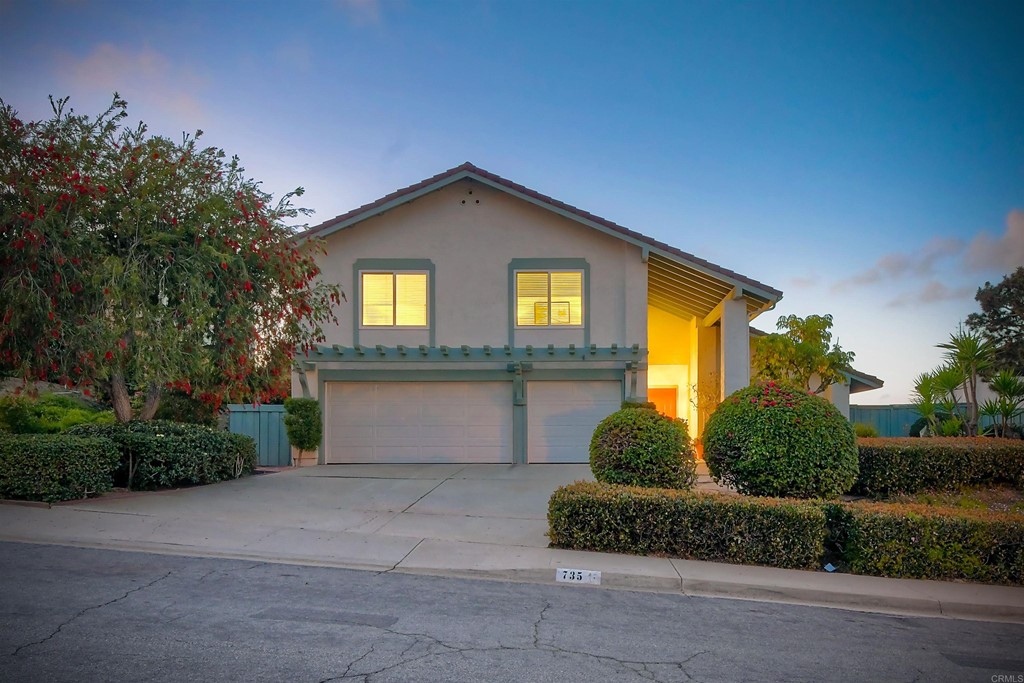 735 Santa Paula Solana Beach, CA 92075 - Photo 57 of 61 a front view of a house with a yard