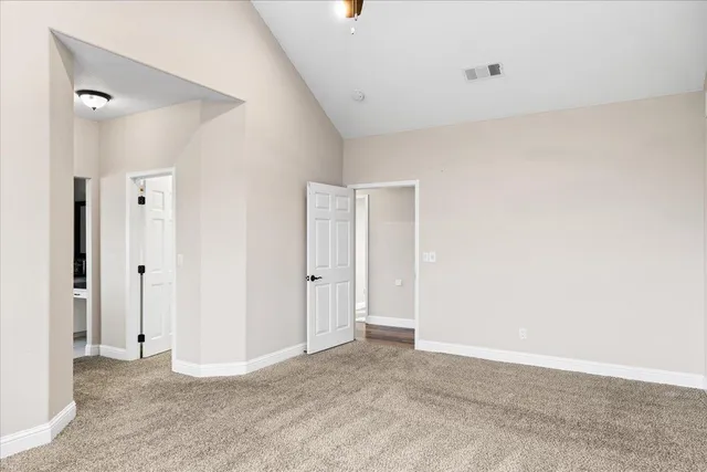 a view of an ocean and beach