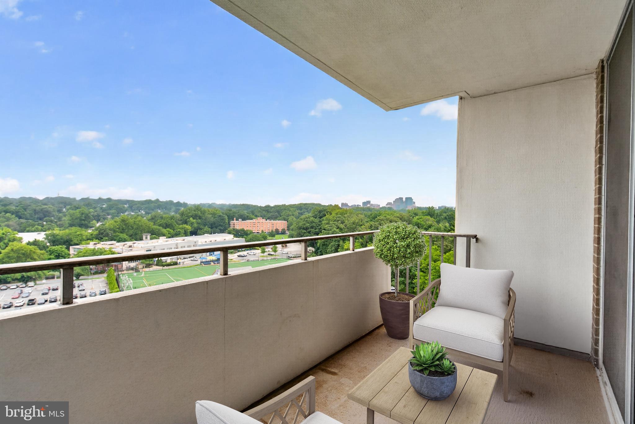 5101 River Road, Unit 1515 Bethesda, MD 20816 - Photo 16 of 33 Balcony with sweeping views
Digitally Staged