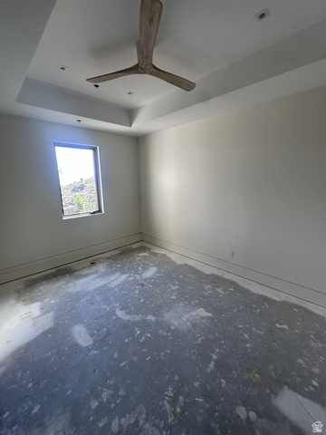 1918 Chimney Rock Road Heber City, UT 84032 - Photo 64 of 74 Recessed lighting, a modern ceiling fan, and a tray ceiling define this space