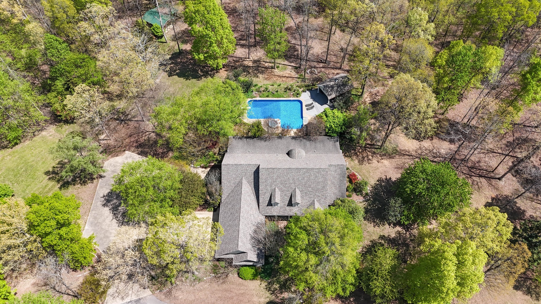 94 Oak Shadow Drive Loretto, TN 38469 - Photo 1 of 68 an aerial view of a house with a yard and garden