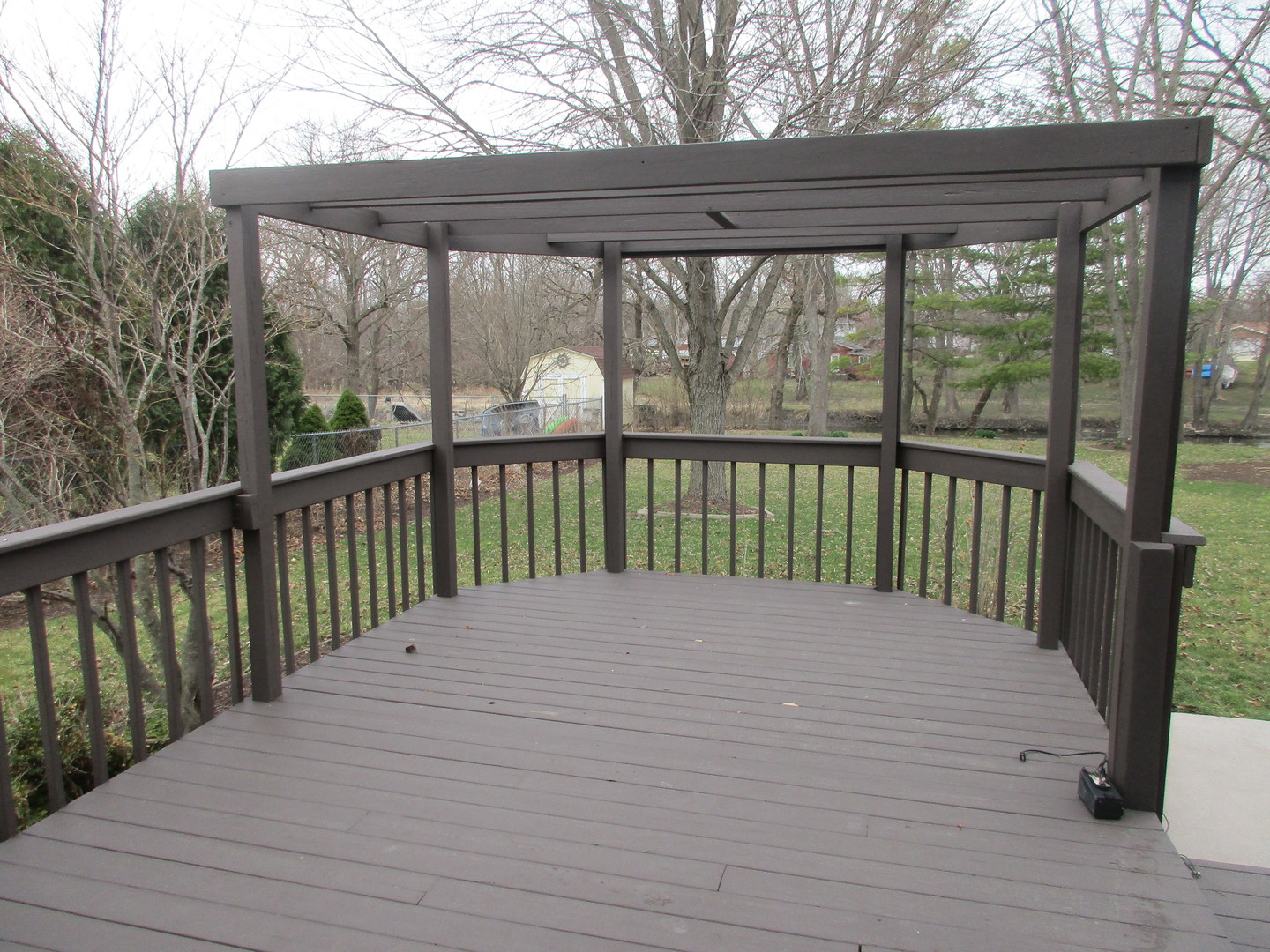 507 San Carlos Road Minooka, IL 60447 - Photo 41 of 48 a view of balcony with wooden floor