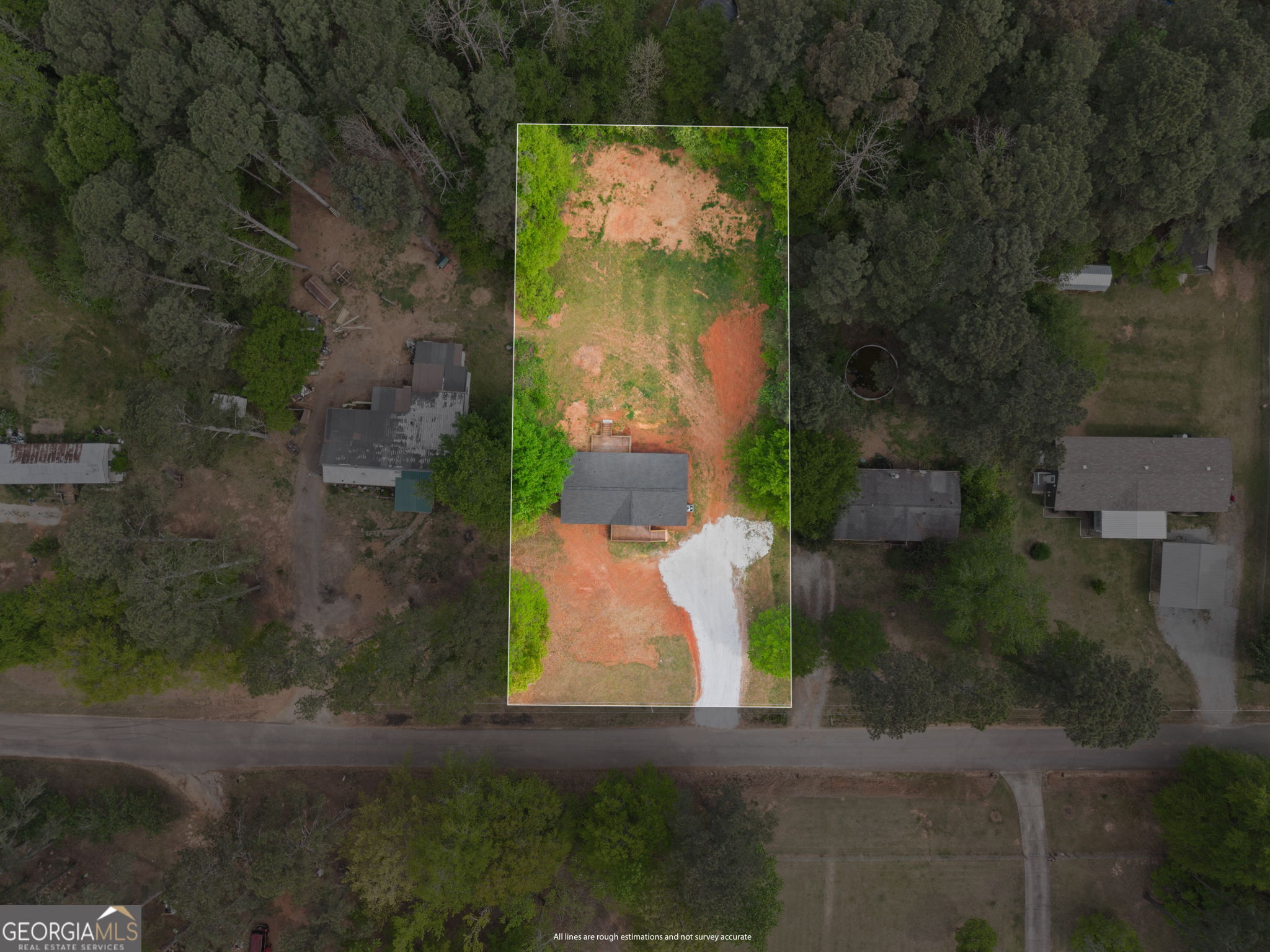 110 Kathy Lane Temple, GA 30179 - Photo 21 of 24 an aerial view of residential house with outdoor space