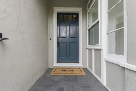 a view of an entryway door