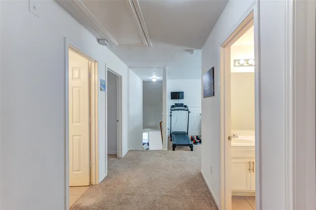 a view of a backyard with sitting area