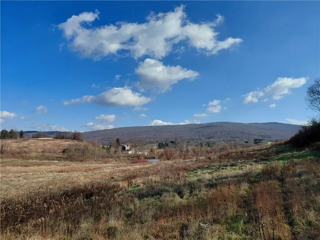 a view of lake with green space