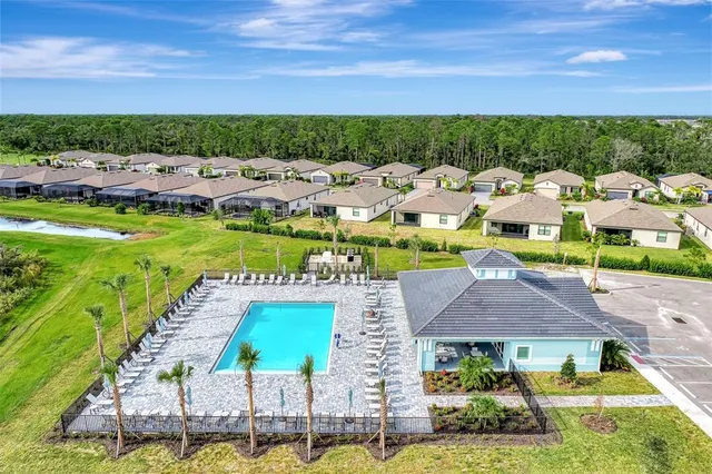 a view of multiple houses with yard