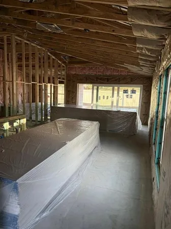 a view of under construction room and window