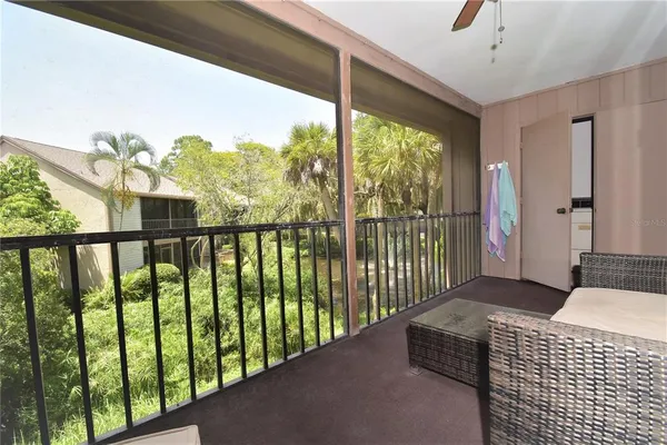 a balcony view with outdoor space