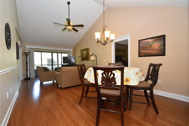 a view of a livingroom and dining room