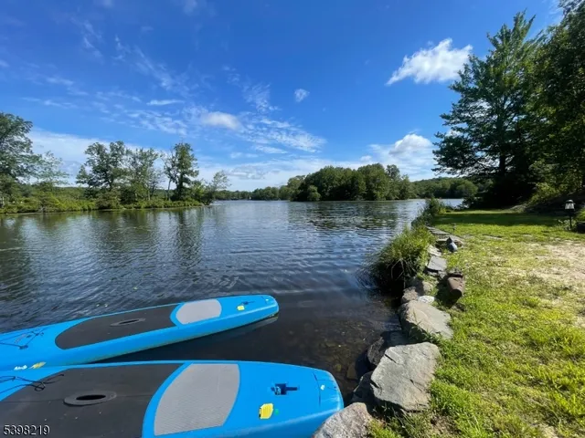 a view of a lake with outdoor space