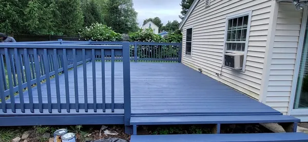 a view of a wooden fence