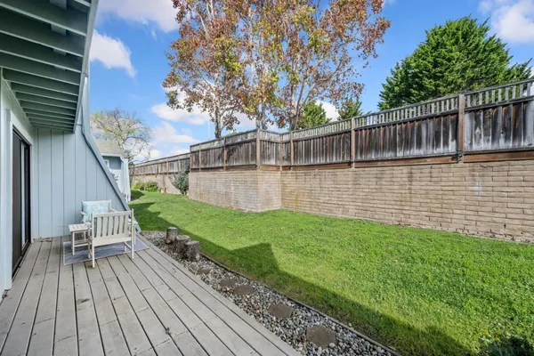 a view of deck with wooden floor and fence