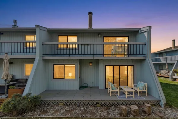 a front view of a house with balcony