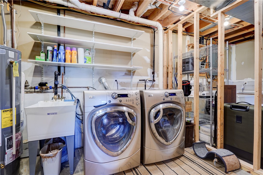 601 Gilmore Road Clarkson, NY 14420 - Photo 35 of 48 Laundry room w/utility tub & storage!