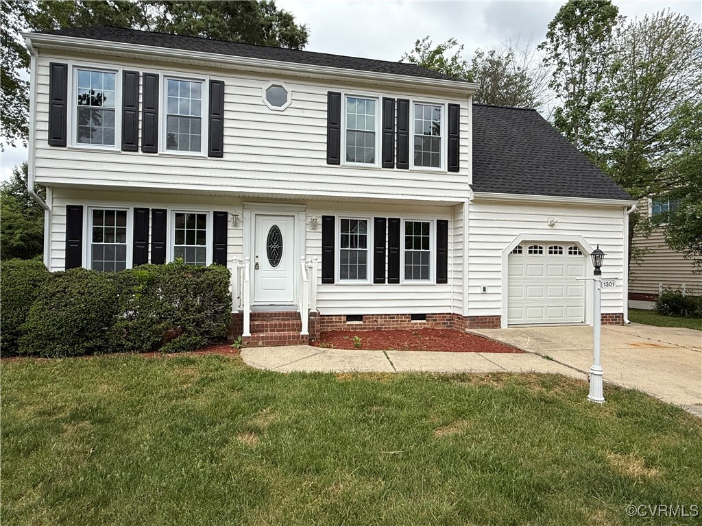 1301 Tree Ridge Road Henrico, VA 23231 - Photo 2 of 33 front view of a house with a yard
