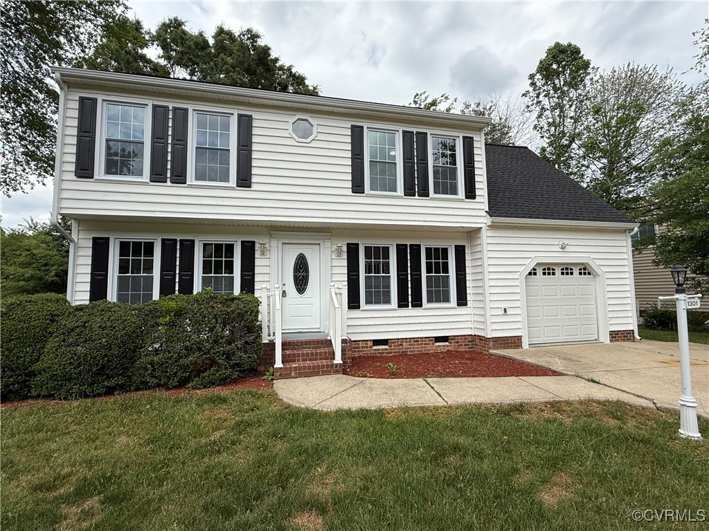 1301 Tree Ridge Road Henrico, VA 23231 - Photo 33 of 33 a front view of a house with yard