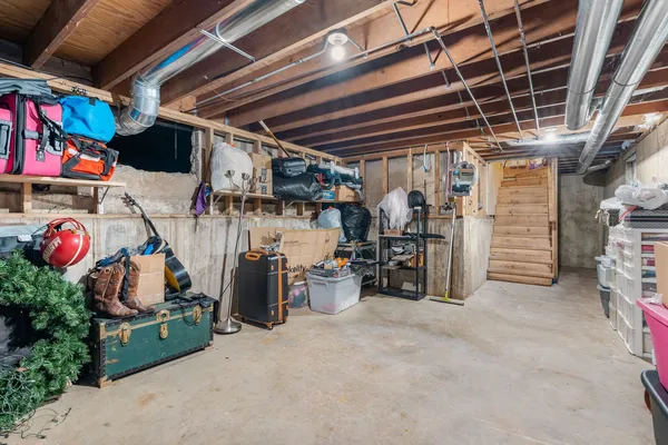 a view of storage and utility room