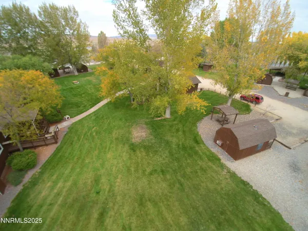 a view of a terrace with a garden