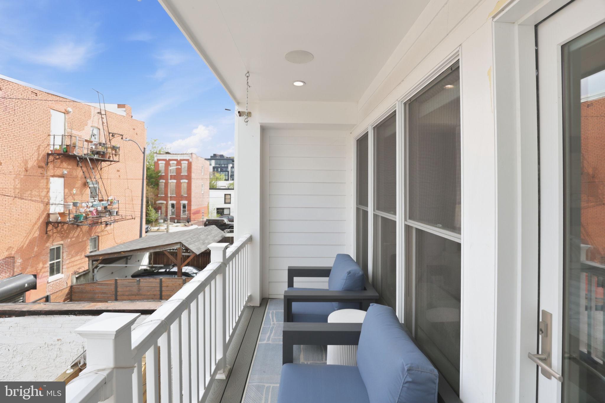 1007 O Street Northwest Washington, DC 20001 - Photo 28 of 51 Private outdoor space off the owner's suite