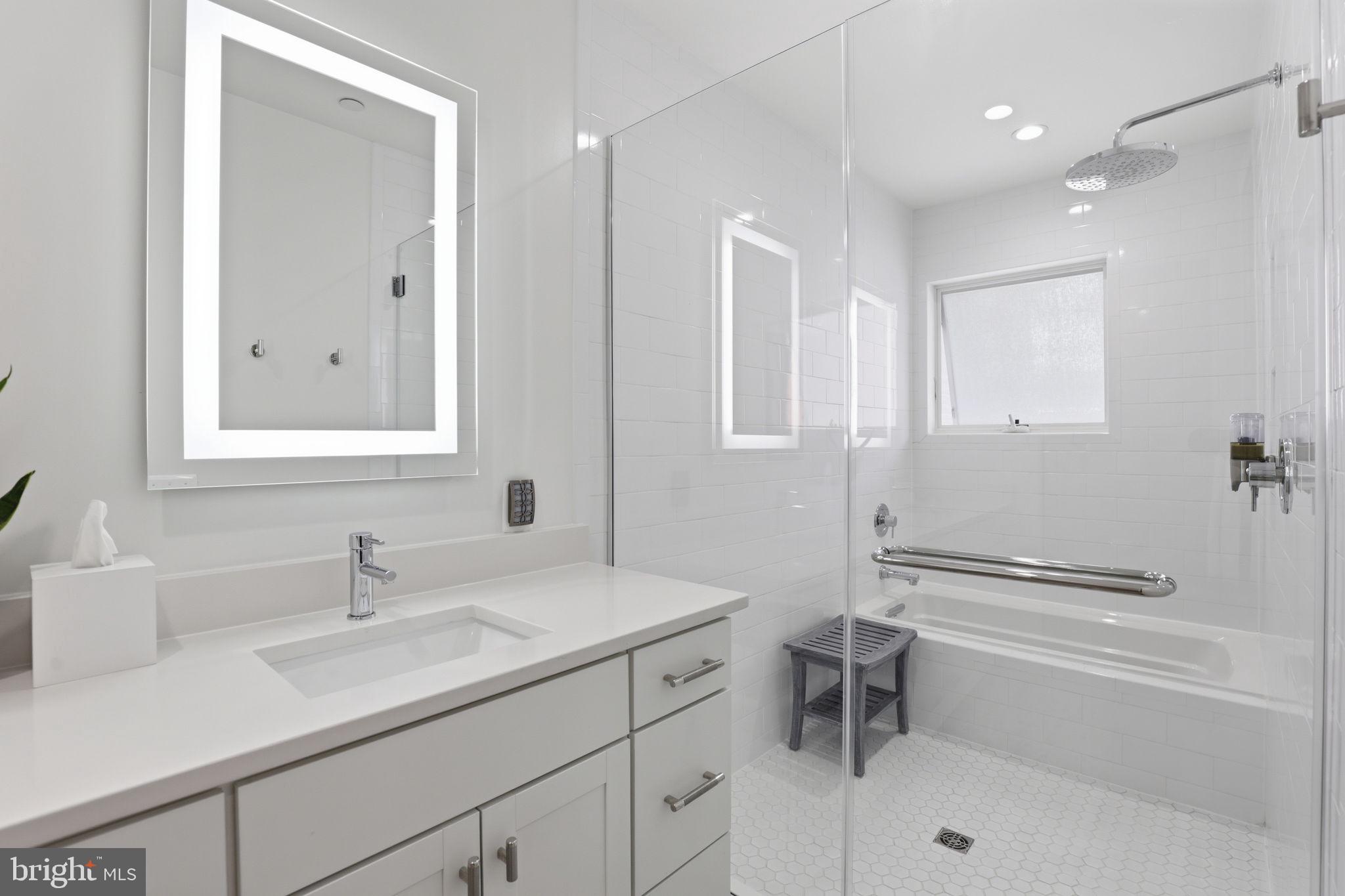 1007 O Street Northwest Washington, DC 20001 - Photo 33 of 51 Primary suite water room with shower & soaking tub