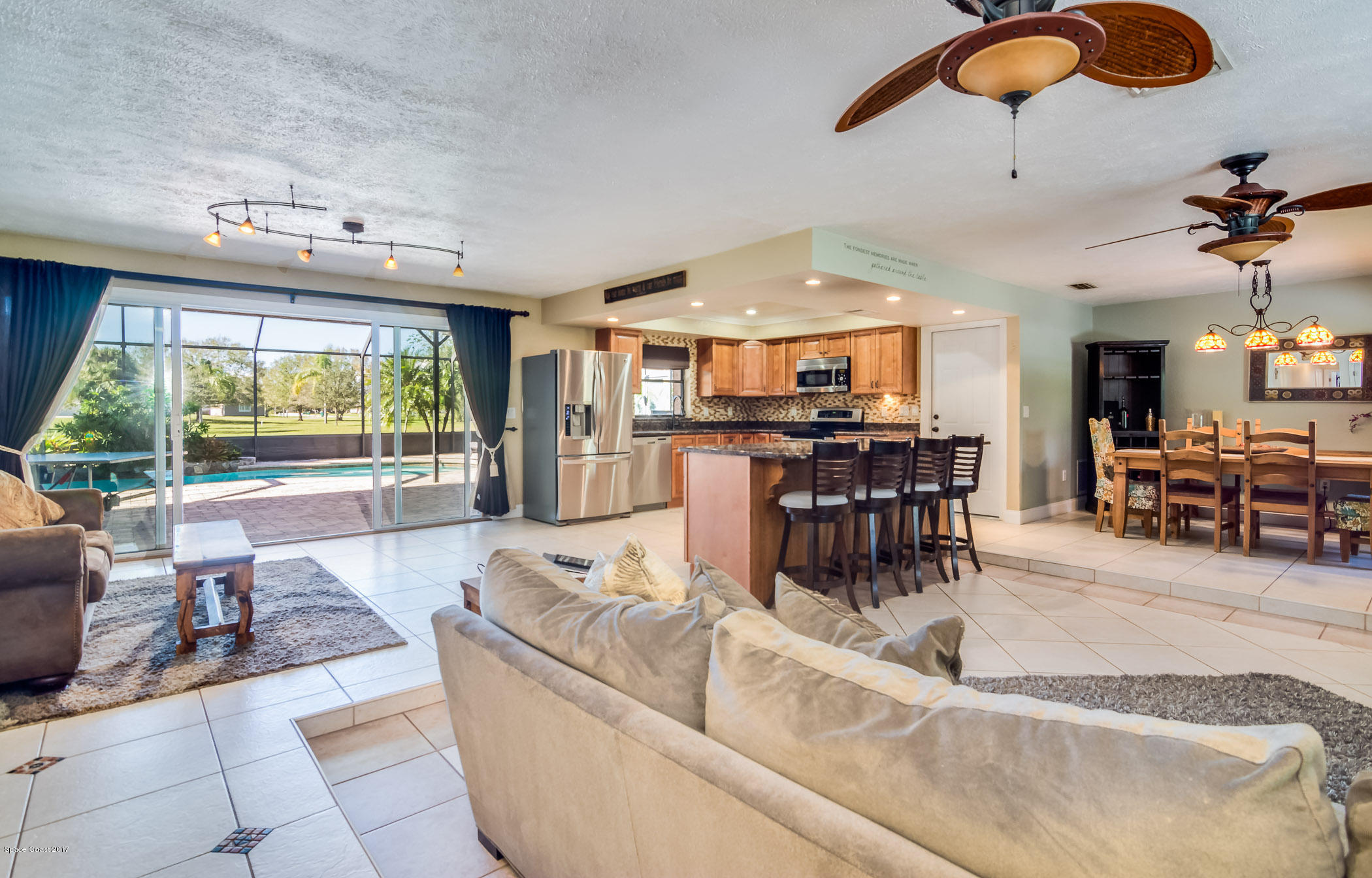2500 Turtle Mound Road Melbourne, FL 32934 - Photo 11 of 43 Living areas and Kitchen