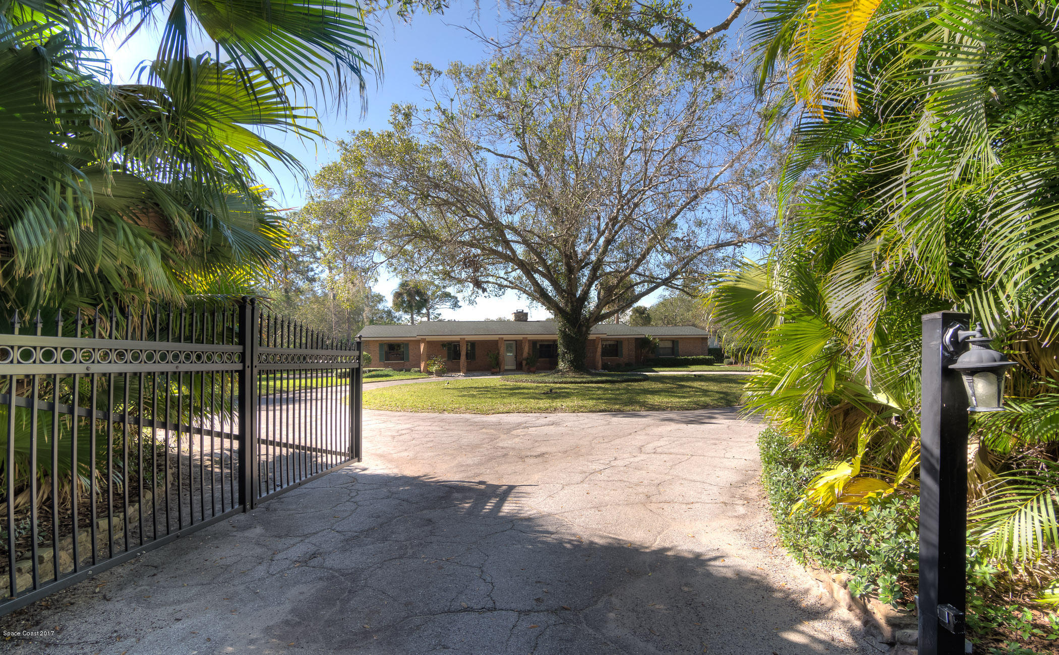 2500 Turtle Mound Road Melbourne, FL 32934 - Photo 6 of 43 Private Gated Entrance
