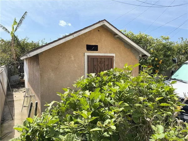 a car parked in front of a house