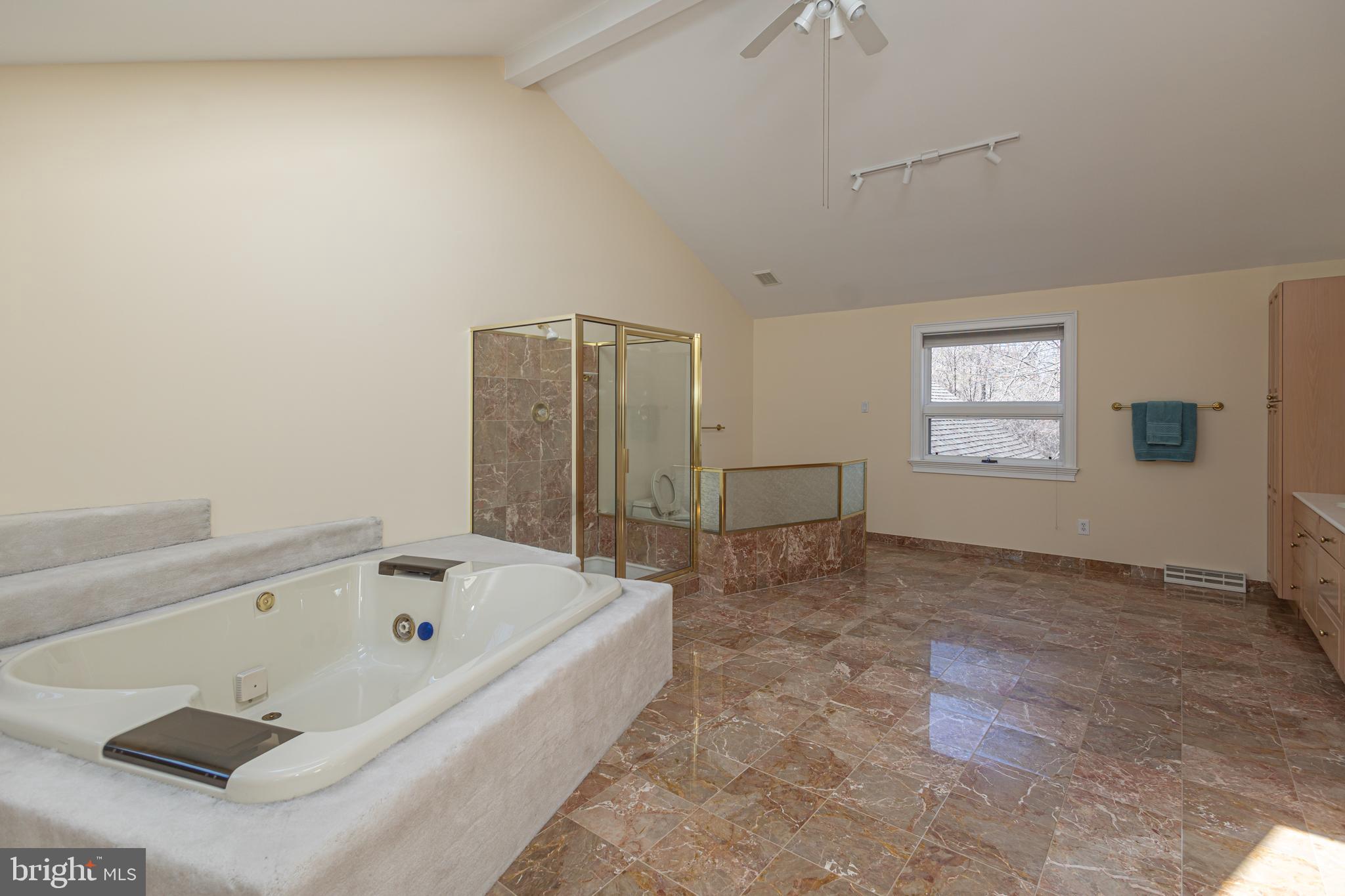 1045 Washington Crossing Road Newtown, PA 18940 - Photo 30 of 67 a bathroom with a bathtub and a window