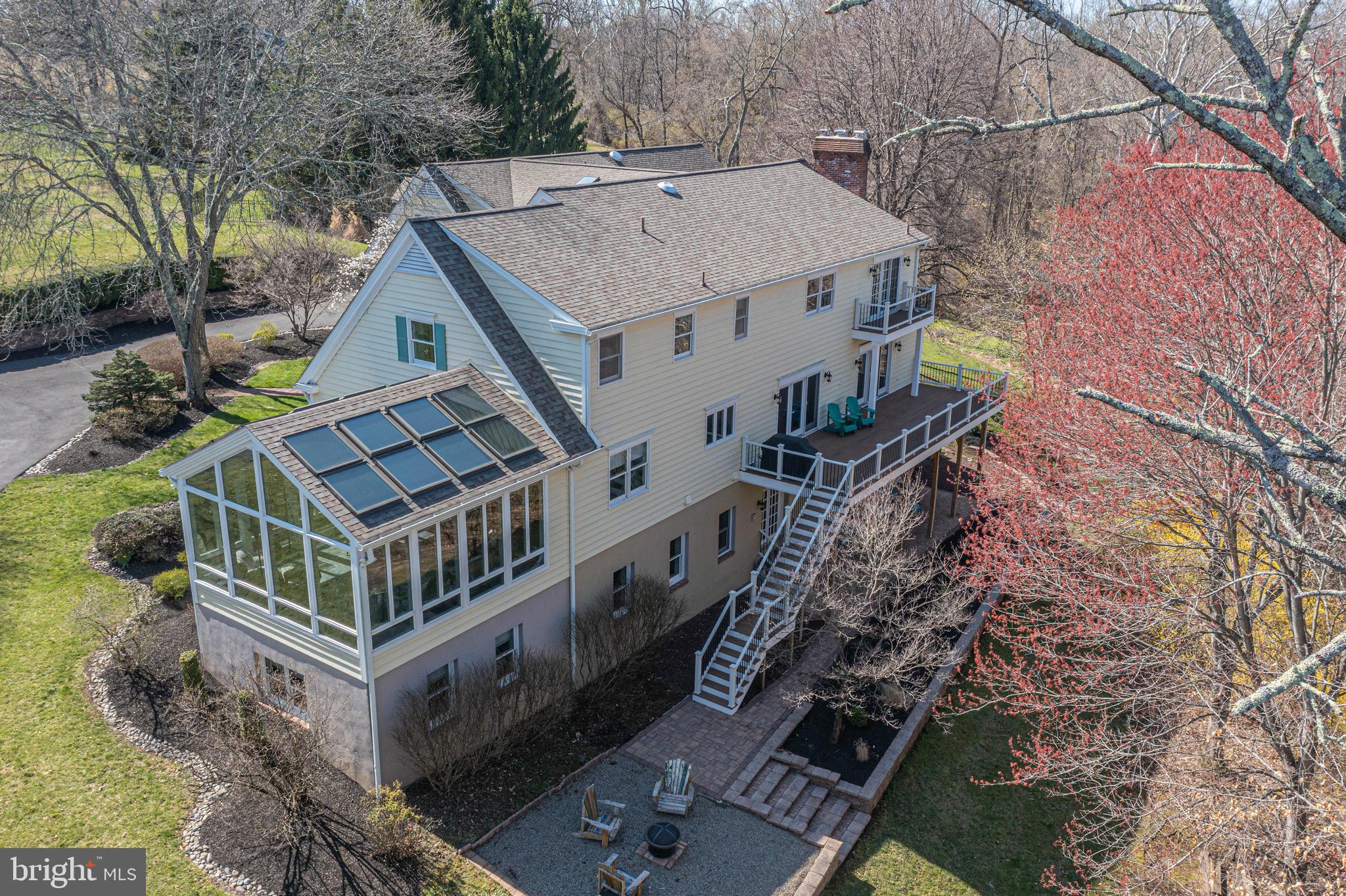 1045 Washington Crossing Road Newtown, PA 18940 - Photo 53 of 67 an aerial view of a house with roof deck front of house