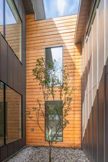 a view of a door of the house