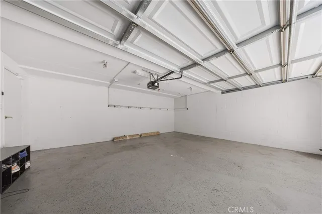 a view of a closet with storage