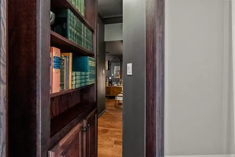 a close view of closet