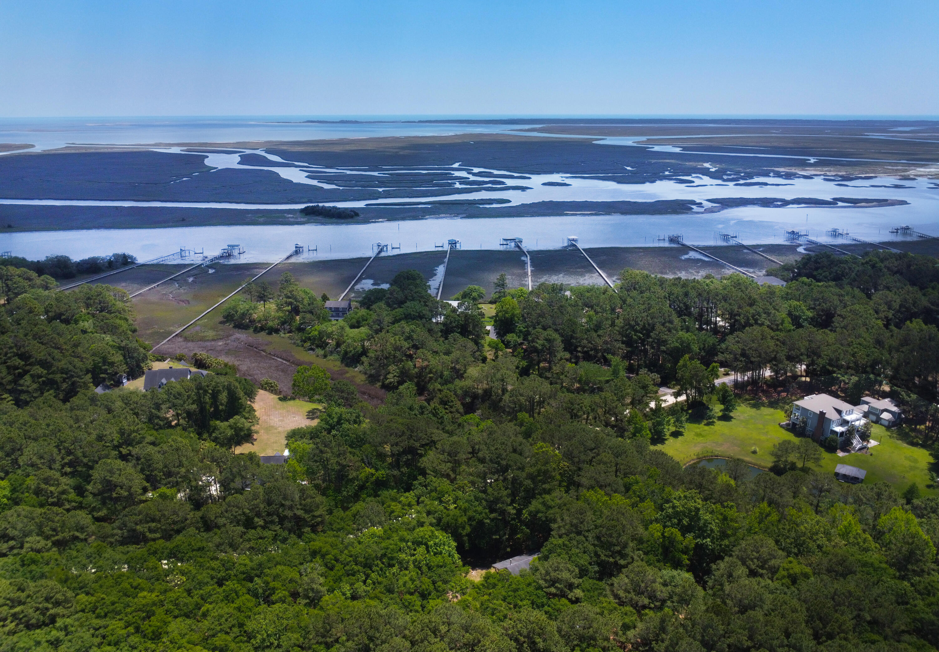 6380 Come About Way Awendaw, SC 29429 - Photo 2 of 30 2-Aerial toward Water