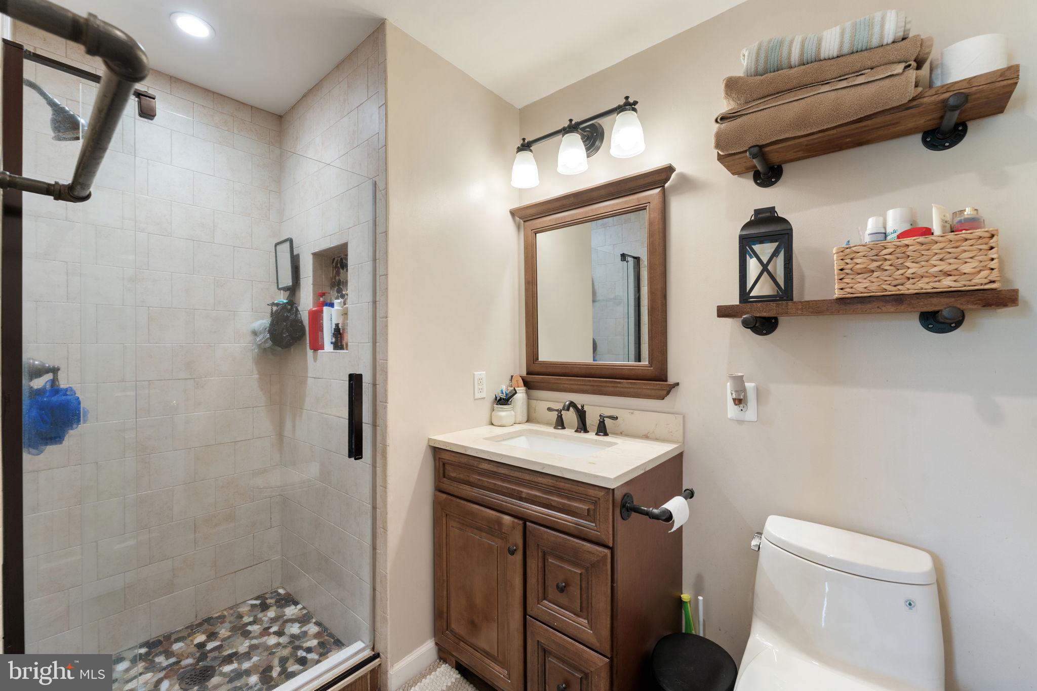 1388 Novum Church Road Reva, VA 22735 - Photo 31 of 65 a bathroom with a sink toilet and shower