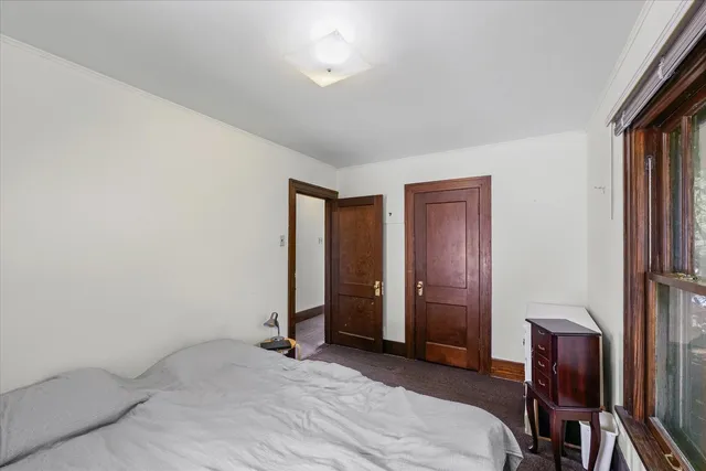 a view of a room with closet area