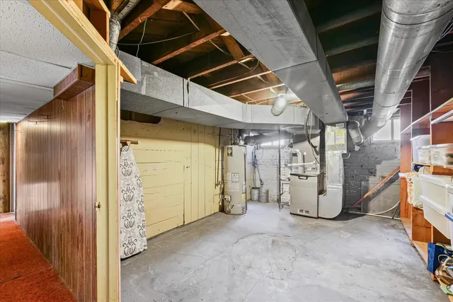 a view of a storage room