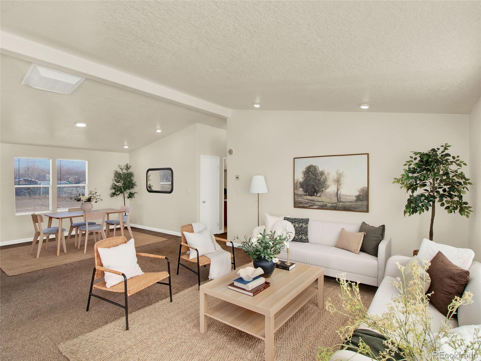 7798 Richard Avenue Fort Lupton, CO 80621 - Photo 8 of 45 a living room with furniture and a painting on the wall