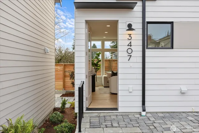 a view of a entryway door front of house