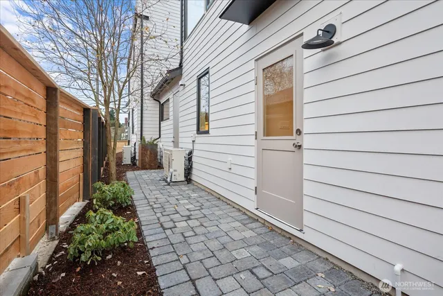 a view of a back yard of the house