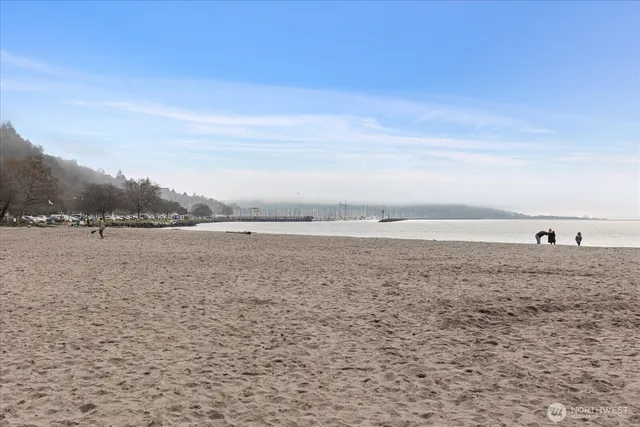 a view of an ocean beach