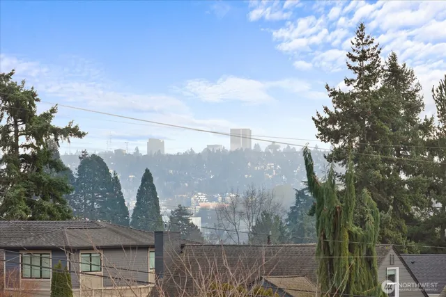 a view of a city from a terrace