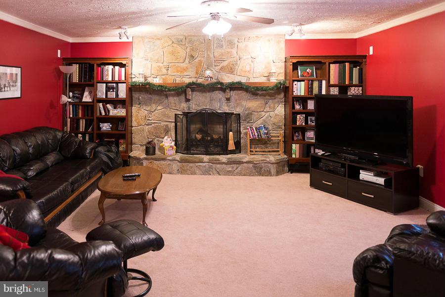 6325 Hawkins Gate Road La Plata, MD 20646 - Photo 20 of 30 Basement family room/rec room w/fireplace