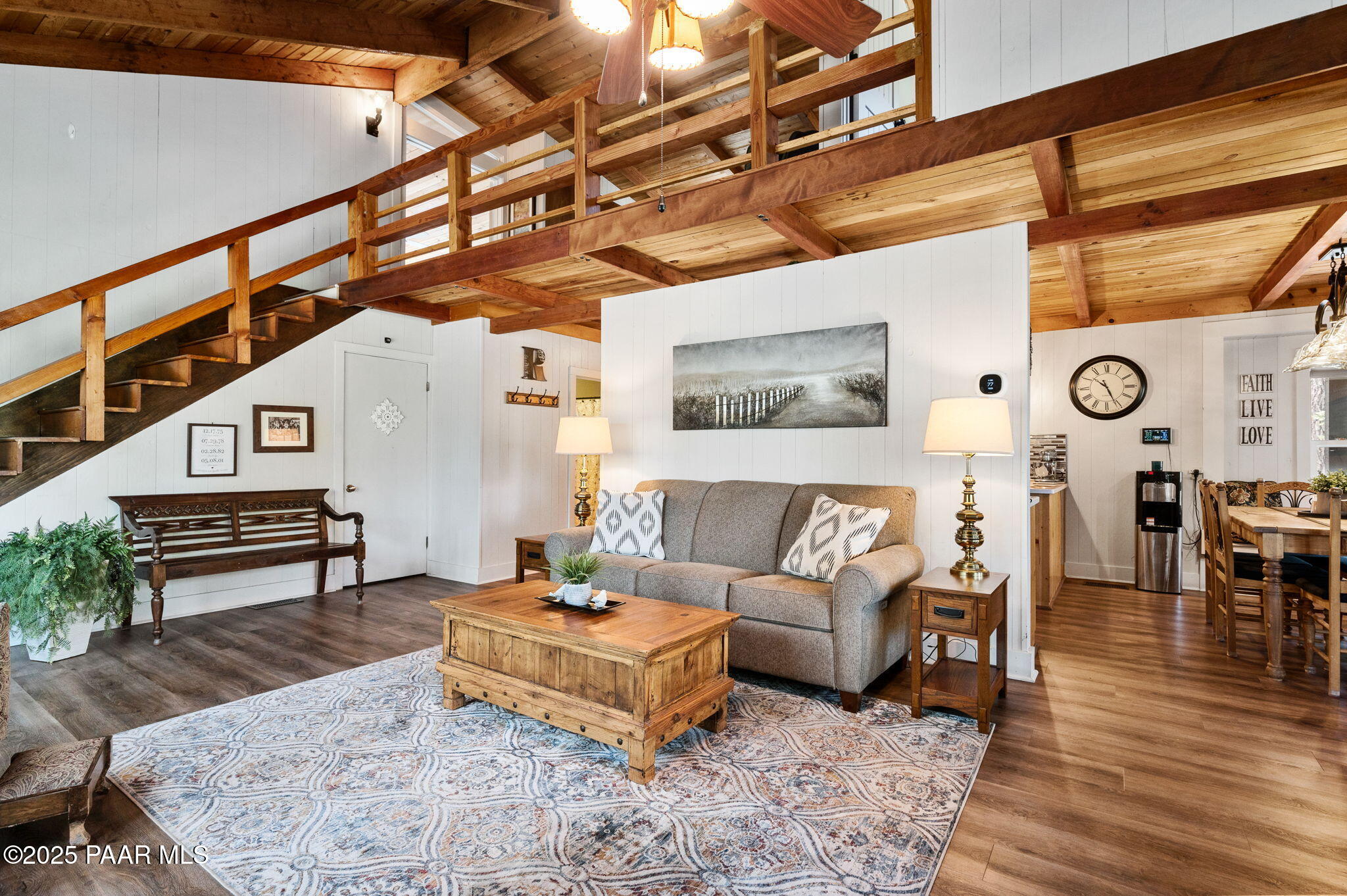 6231 South Champion Way Road Prescott, AZ 86303 - Photo 4 of 43 a living room with furniture and wooden floor
