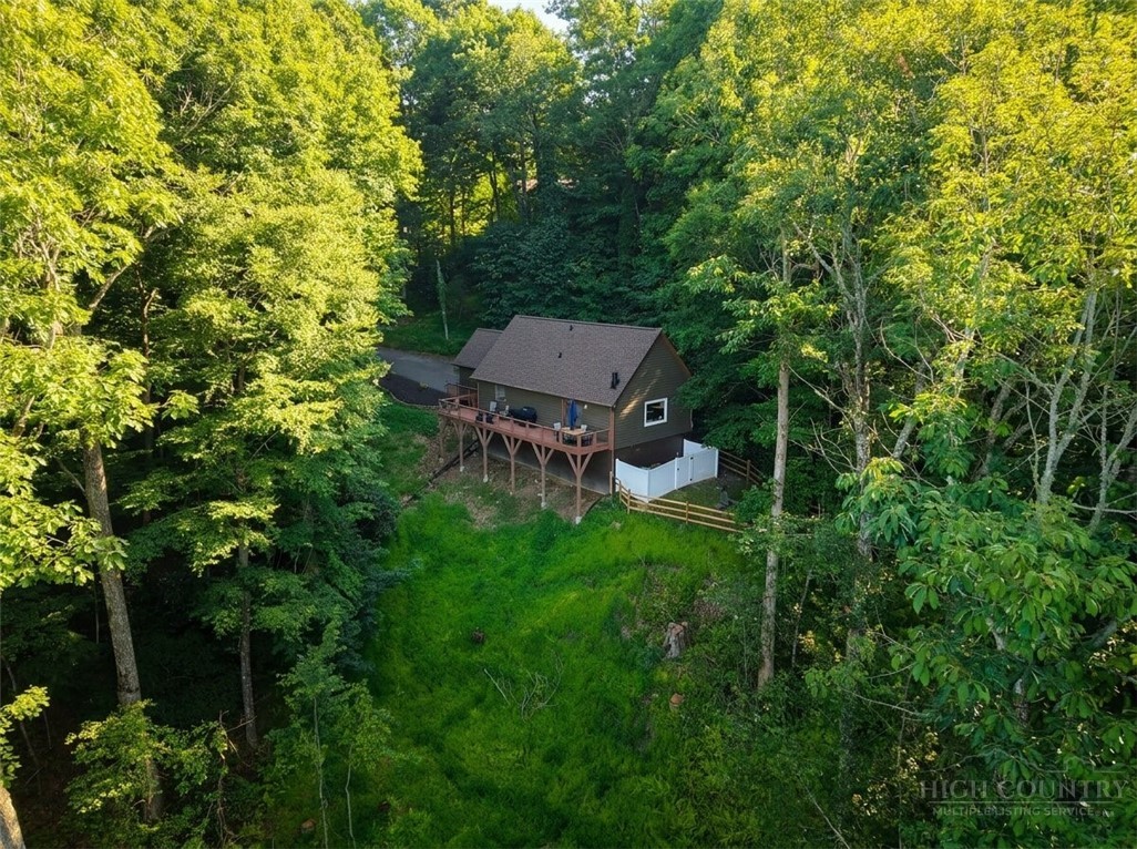 159 Easy Street Boone, NC 28607 - Photo 43 of 46 an aerial view of a house with a yard