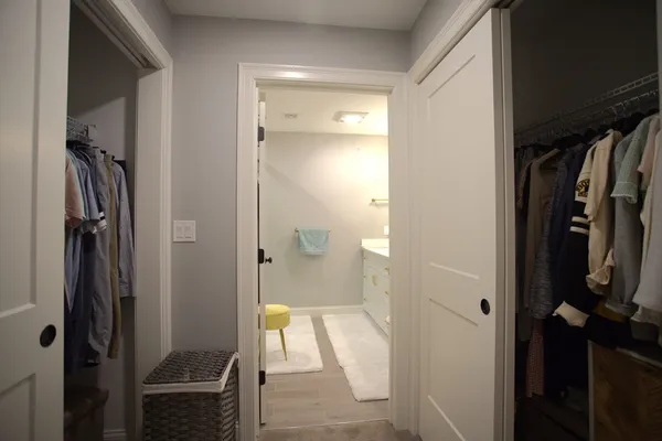 a view of walk in closet