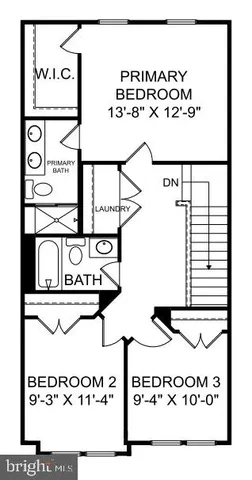 a picture of a room with a bench